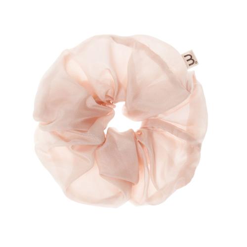 VOLUME SILK SCRUNCHIE NUDE Напівпрозора та супероб'ємна резинка 