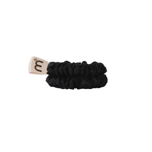 MINI SLIM SILK SCRUNCHIE BLACK Набір резинок для тонкого волосся