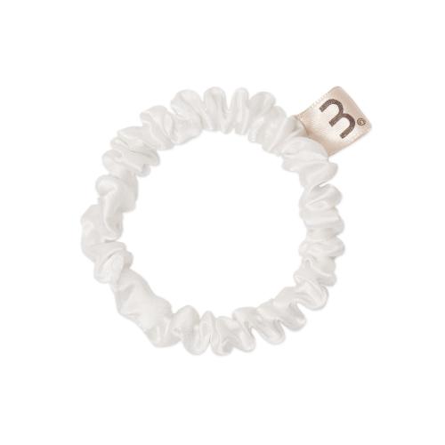 SILK SCRUNCHIE WHITE Тонка резинка