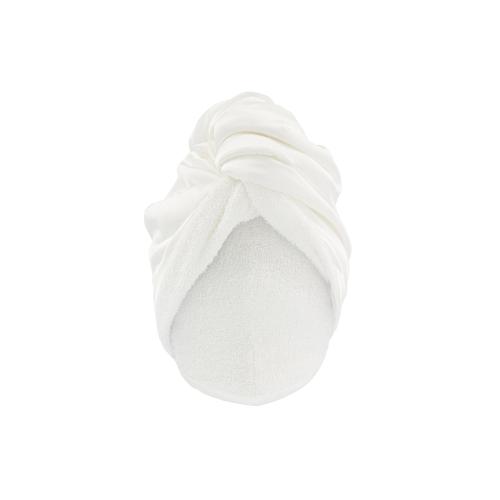 SOFT SILK TURBAN WHITE Полотенце-тюрбан