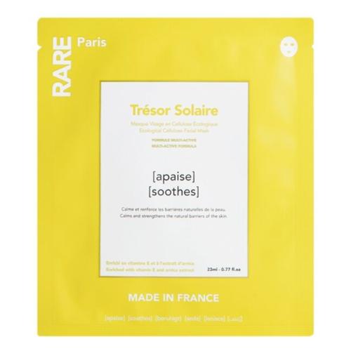 Успокаивающая и укрепляющая тканевая маска для лица  Rare Paris — Tresor Solaire